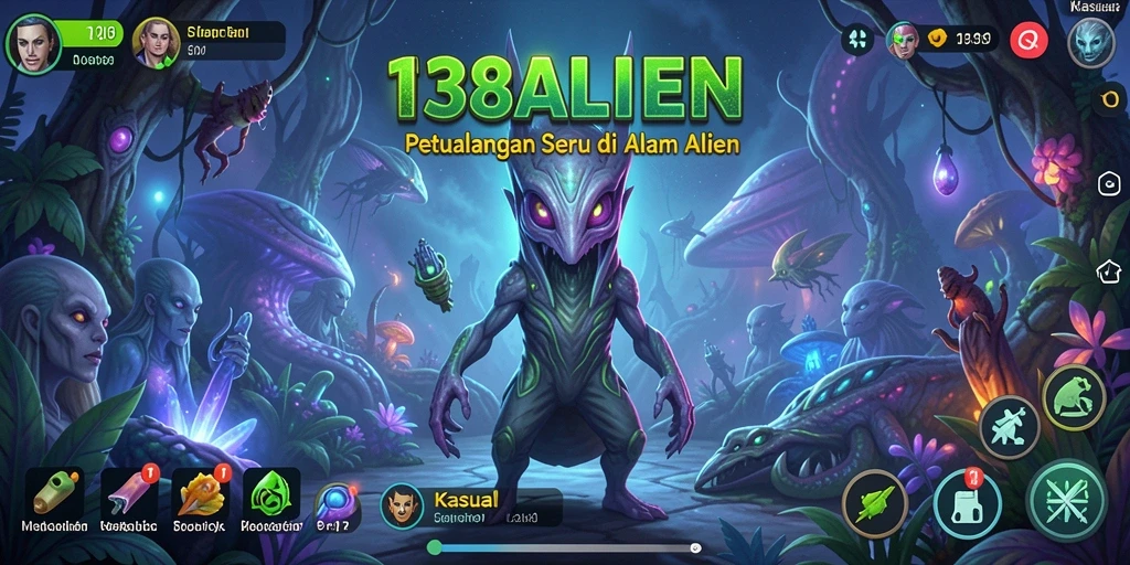 Tangkapan layar menunjukkan aksi seru dalam game Kasual 138ALIEN.