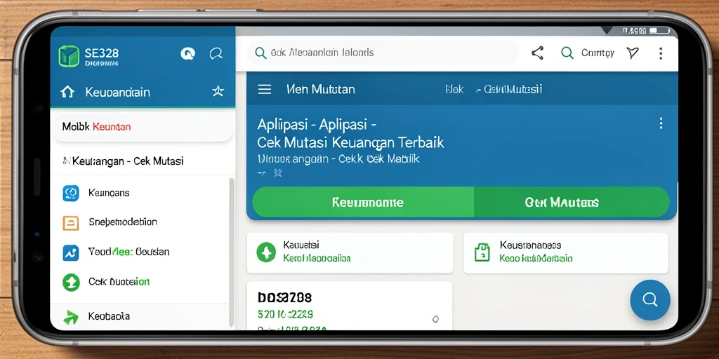 Tampilan antarmuka SE328 yang sederhana dan informatif untuk Cek Mutasi.